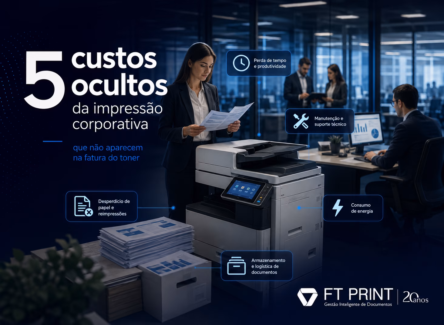 Custos Ocultos da Impressão: 5 itens Fora da Fatura do Toner