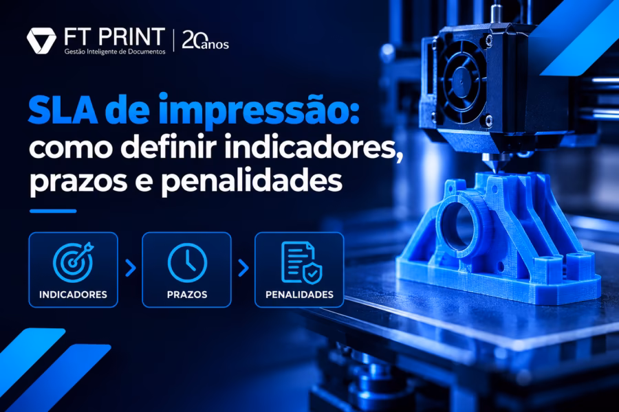 SLA de impressão: indicadores e prazos em contrato de outsourcing