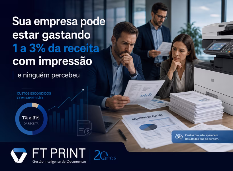 Sua empresa pode estar gastando 1 a 3% da receita com impressão