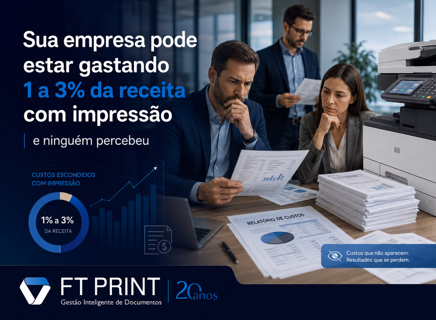 Sua empresa pode estar gastando 1 a 3% da receita com impressão