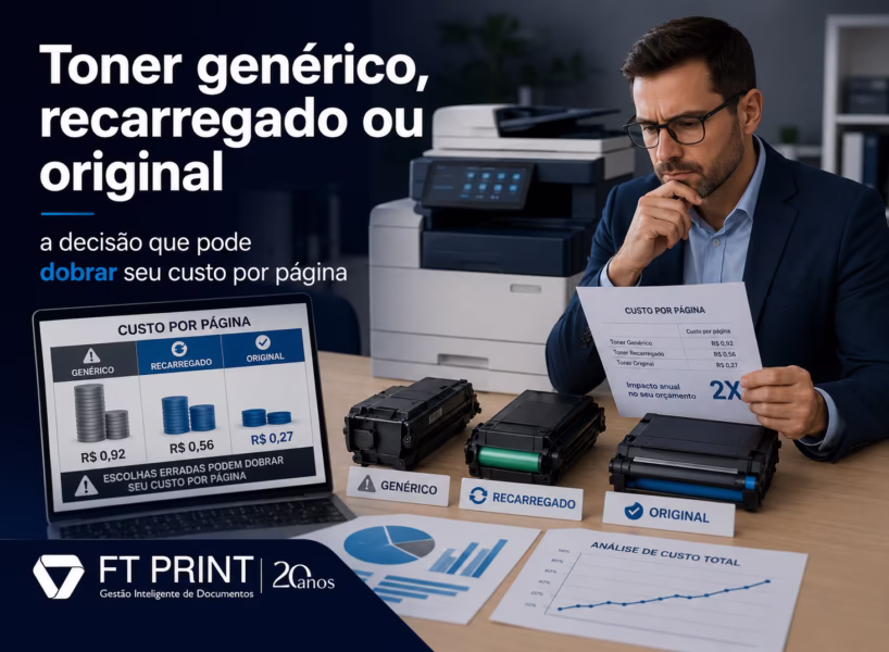 Toner Genérico, Recarregado ou Original: A Decisão Que Pode Dobrar Seu Custo